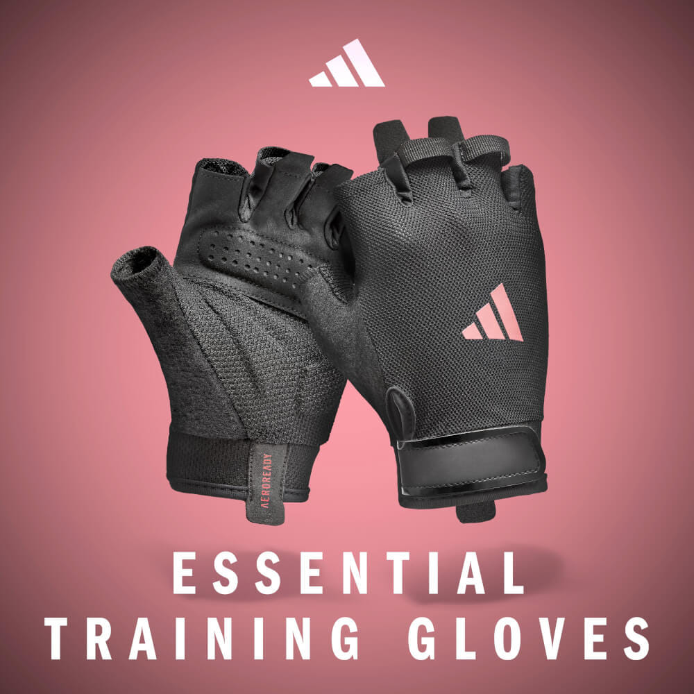 ถุงมือ Essential Training ADIDAS ADGB-15001PK สีชมพู ไซส์ S